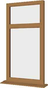 Irish Oak UPVC Window Style 2