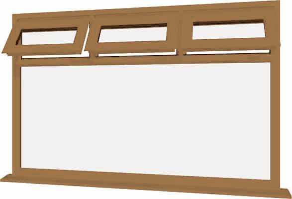 Irish Oak UPVC Window Style 23