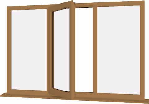 Irish Oak UPVC Window Style 33