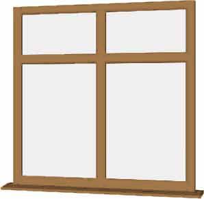 Irish Oak UPVC Window Style 37