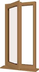 Irish Oak UPVC Window Style 4