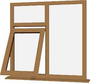 Irish Oak UPVC Window Style 41