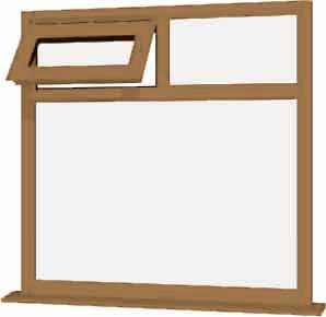 Irish Oak UPVC Window Style 44