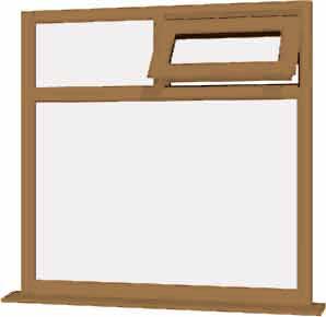 Irish Oak UPVC Window Style 45