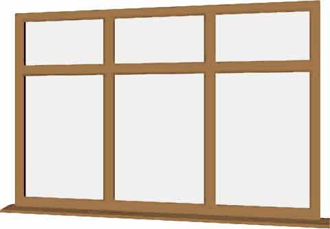 Irish Oak UPVC Window Style 49