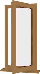 Irish Oak UPVC Window Style 5