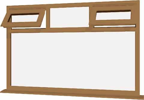 Irish Oak UPVC Window Style 51