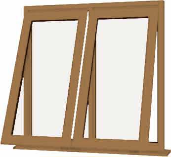 Irish Oak UPVC Window Style 53
