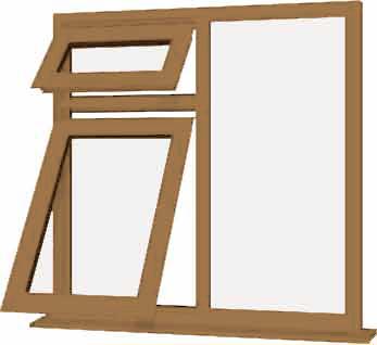 Irish Oak UPVC Window Style 56