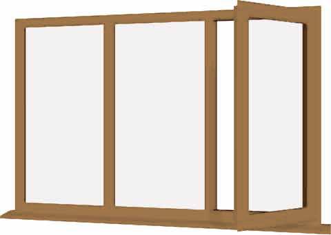 Irish Oak UPVC Window Style 64