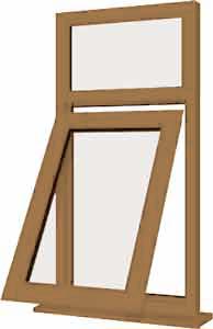 Irish Oak UPVC Window Style 7