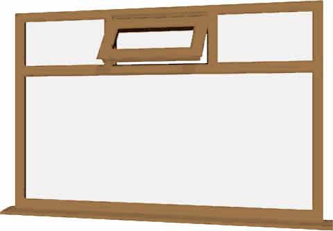 Irish Oak UPVC Window Style 76