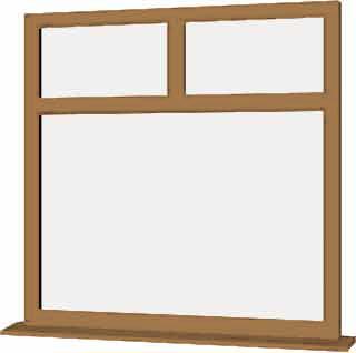 Irish Oak UPVC Window Style 77