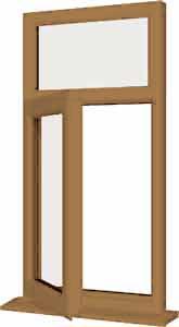 Irish Oak UPVC Window Style 8