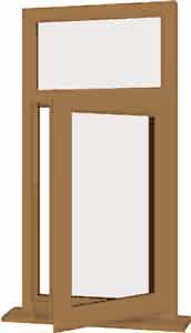 Irish Oak UPVC Window Style 9
