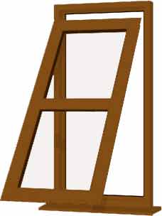 Oak UPVC Window Style 132