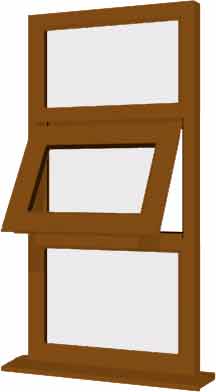 Oak UPVC Window Style 15