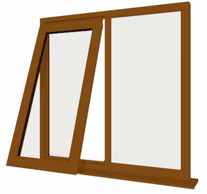 Oak UPVC Window Style 16