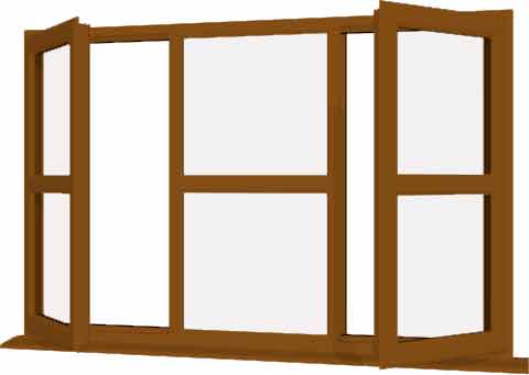 Oak UPVC Window Style 164