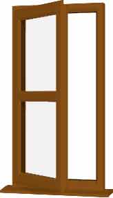 Oak UPVC Window Style 177