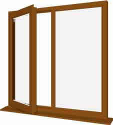 oak upvc window style 18