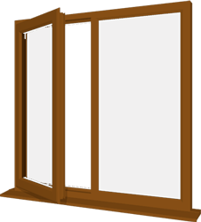 oak upvc window style 18