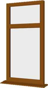 Oak UPVC Window Style 2
