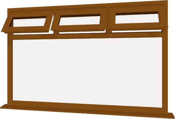 Oak UPVC Window Style 23