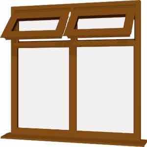 Oak UPVC Window Style 29