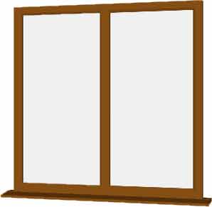 Oak UPVC Window Style 35