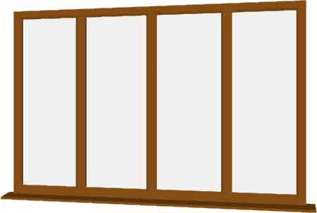 Oak UPVC Window Style 38