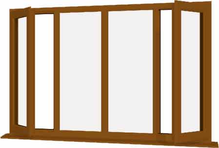 Oak UPVC Window Style 39