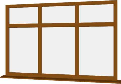 Oak UPVC Window Style 49