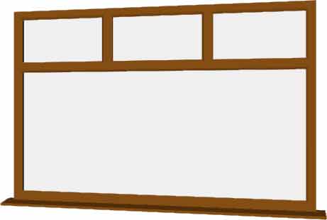Oak UPVC Window Style 73