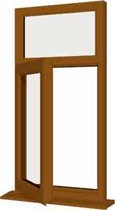 Oak UPVC Window Style 8
