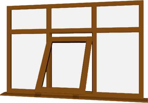 Oak UPVC Window Style 83