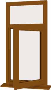 Oak UPVC Window Style 9