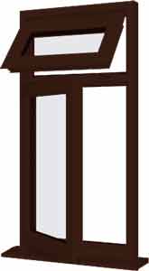 Rosewood UPVC Window Style 11