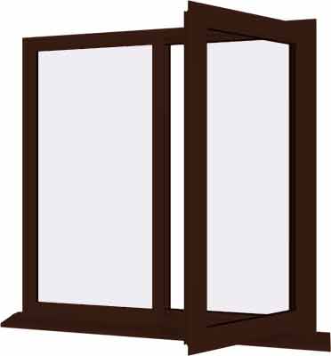 Rosewood UPVC Window Style 19