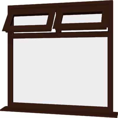 Rosewood UPVC Window Style 22