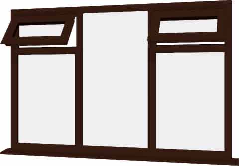 Rosewood UPVC Window Style 32