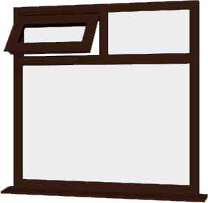Rosewood UPVC Window Style 44