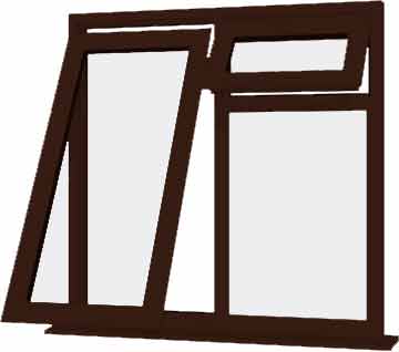 Rosewood UPVC Window Style 61