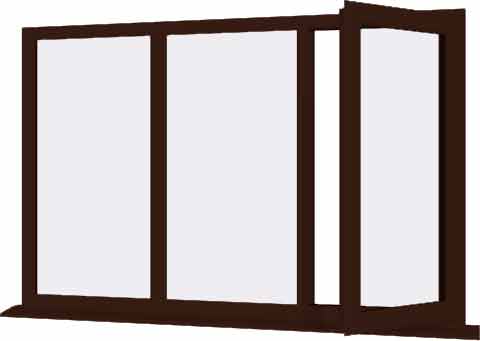 Rosewood UPVC Window Style 64