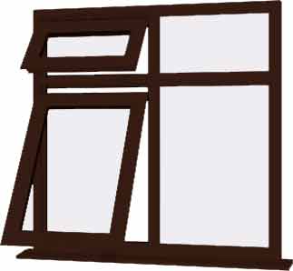 Rosewood UPVC Window Style 71