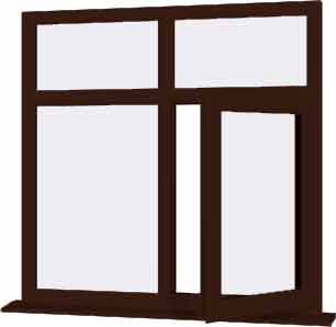 Rosewood UPVC Window Style 75