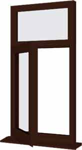 Rosewood UPVC Window Style 8