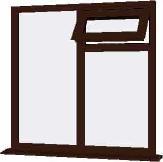 Rosewood UPVC Window Style 89