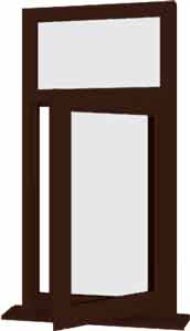 Rosewood UPVC Window Style 9