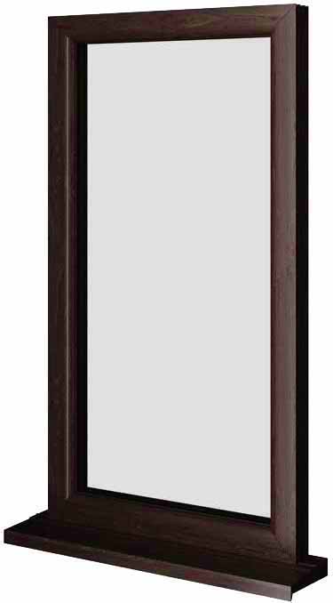 Rosewood UPVC Fixed Window Style 1